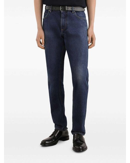 Dolce & Gabbana Blue Casual Cotton Pants for men