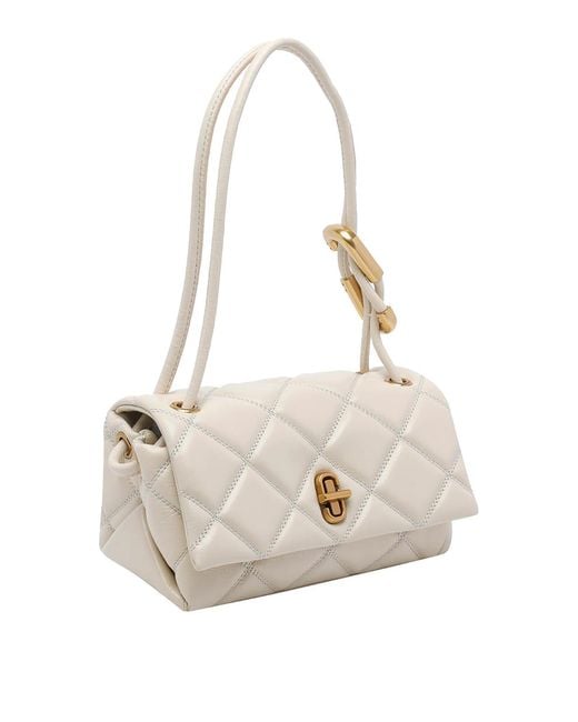 Marc Jacobs White The Mini Dual Shoulder Bag