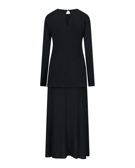 Jil Sander Black Dresses Viscose