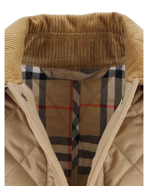 Burberry Natural Quilted Jacket