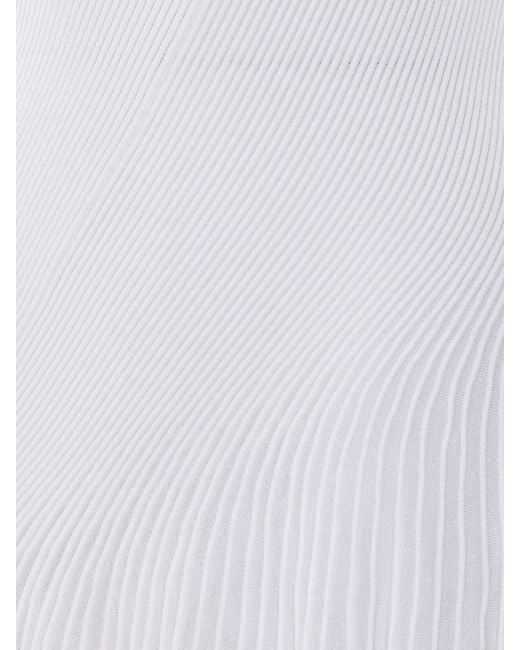 Alaïa White Twisted Dress