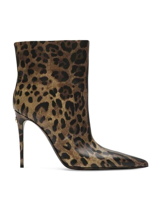 Dolce & Gabbana Brown Ankle Boots