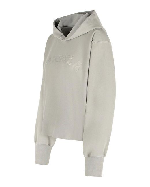 Maison Margiela Gray Cotton Hoodie
