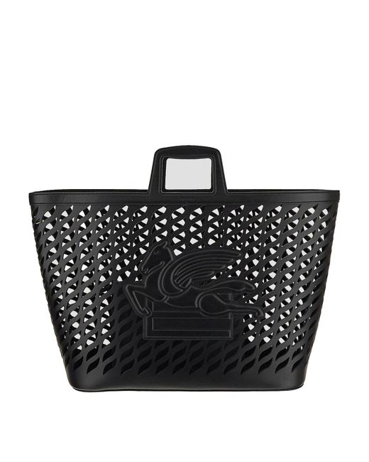 Etro Black Shopping Bag for men