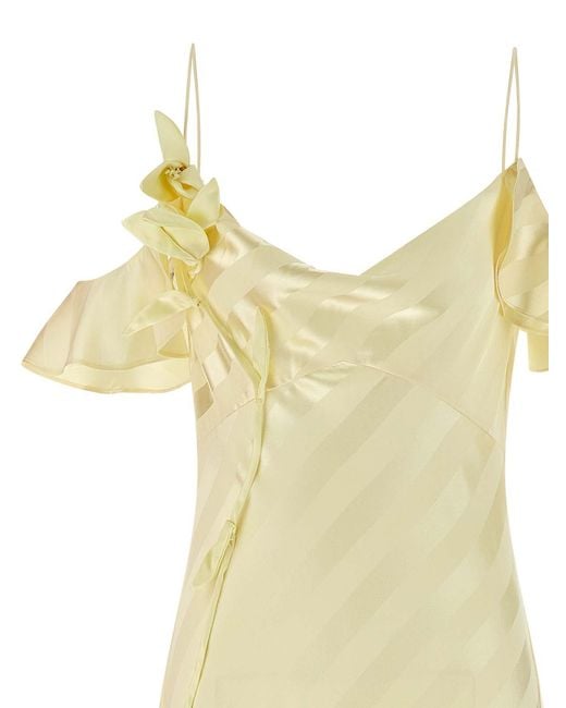 Self-Portrait Metallic Long Dress
