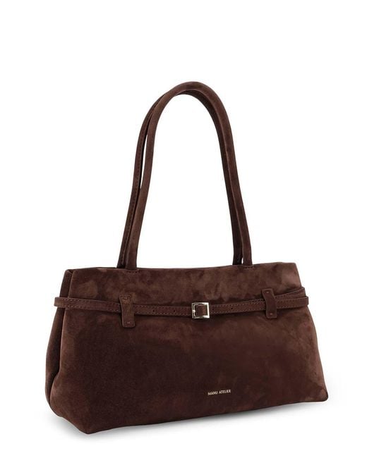 MANU Atelier Brown Shoulder Bag Le Cambon East West