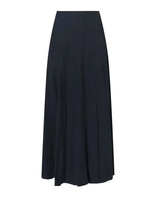 Aspesi Blue Classic Skirt With Silhouette