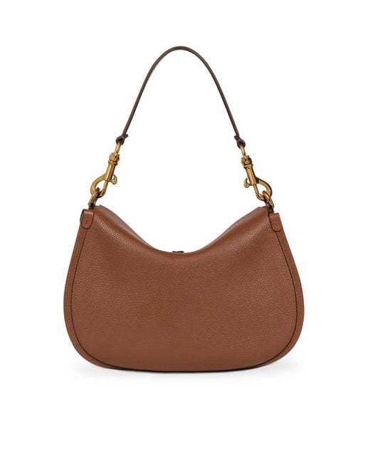 Etro Brown Medium Leather Pony Bag