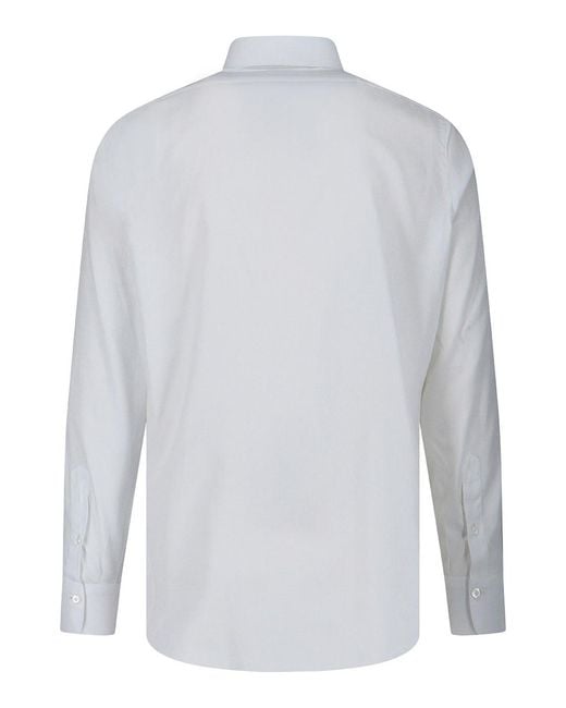 Finamore 1925 White Classic Shirt for men