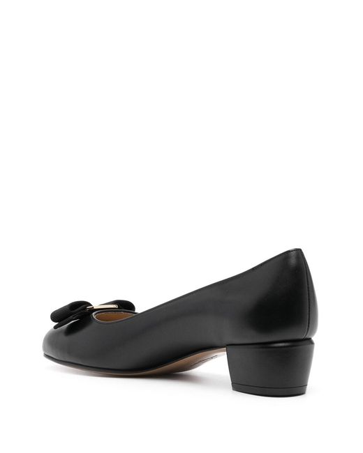 Ferragamo Brown Vara Pumps (C)