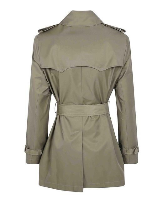 Ralph Lauren Green Double Breasted Belted Lined Coat