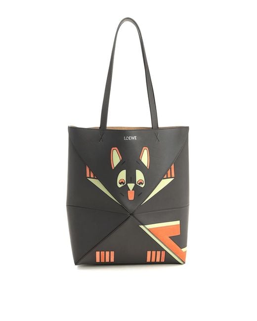 Loewe Black Medium Tote Bag