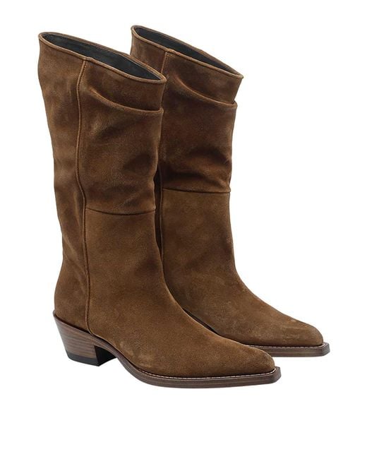 Khaite Brown Clive Boots
