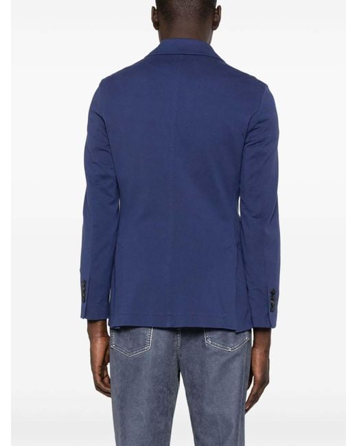 Circolo 1901 Blue Cotton Double-Breasted Jacket for men