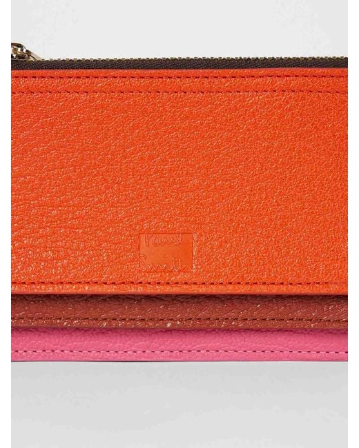 Paul Smith Orange Concertina Sachet for men