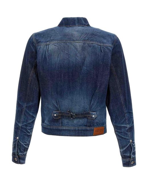 KENZO Blue Japanese Denim Jacket for men