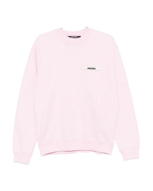 Jacquemus Pink Le Sweatshirt Gros Grain for men