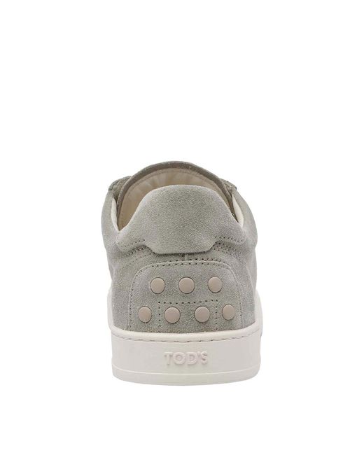 Tod's Gray Suede Sneakers for men
