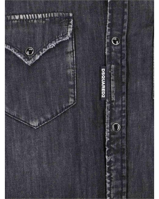 DSquared² Blue Denim Shirt for men