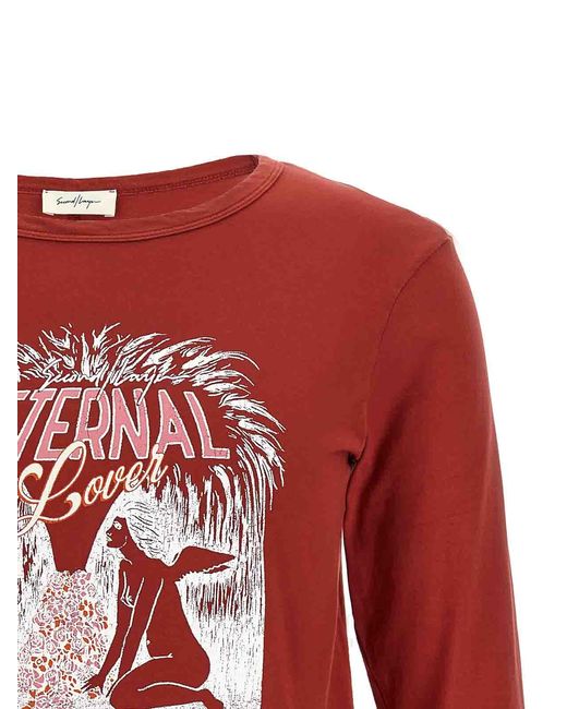 Second/Layer Red Eternal Lover' T-Shirt for men