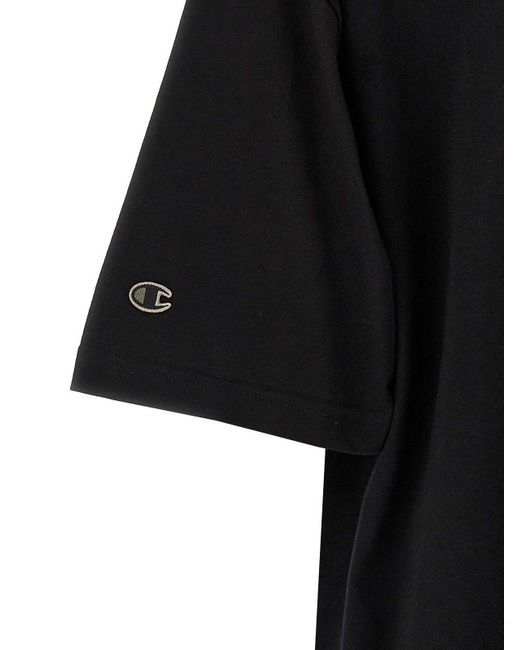 Rick Owens Black Tommy Quote Oversized T for men