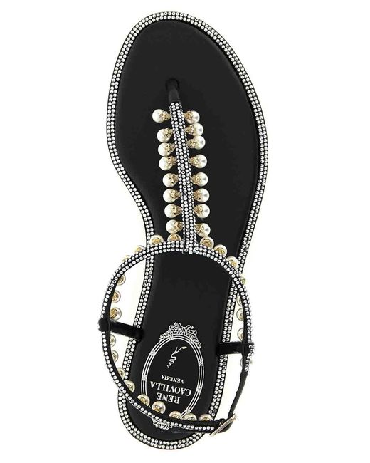 Rene Caovilla White Diana' Sandals