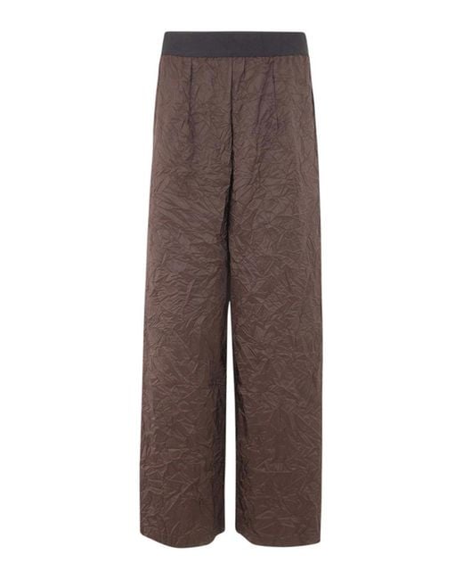 Maria Calderara Brown Long Trousers
