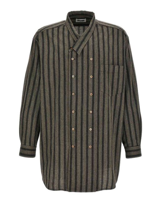 Magliano Gray Double Breasted Shirt for men