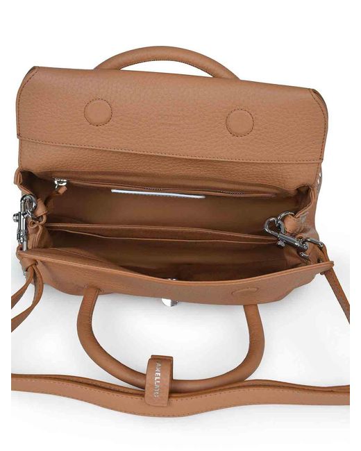 Zanellato Brown Bag Made Of Hammered Leather
