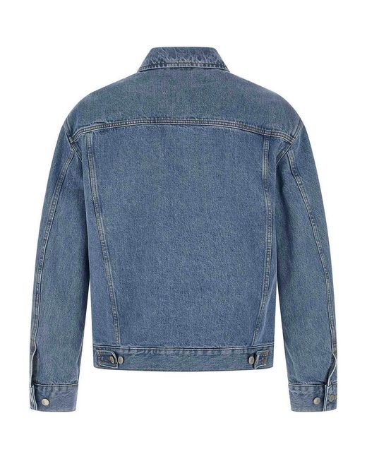 Dries Van Noten Blue Vuskin Den Jacket for men