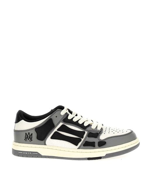 Amiri Black 'Varsity Skel Top Low' Sneakers for men