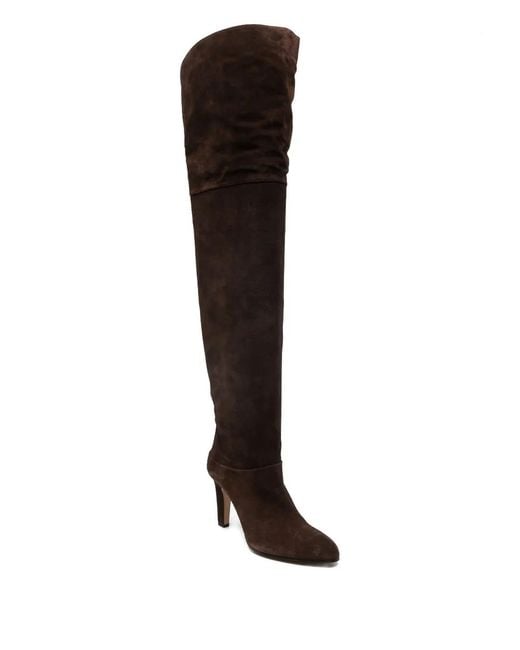 Chloé Black Eve Suede Over-The-Knee Boots
