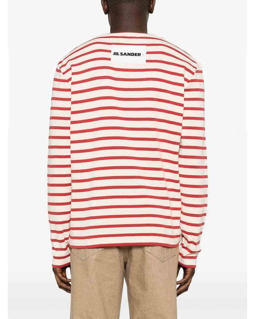 Jil Sander Red Sweater for men