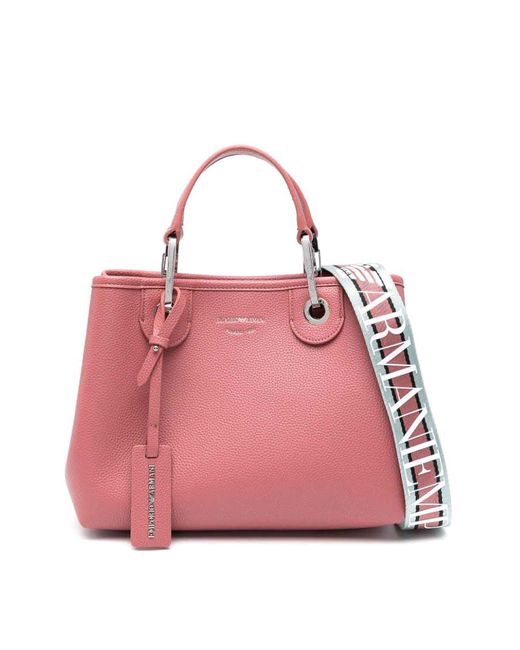 Emporio Armani Pink Small Shopping Bag