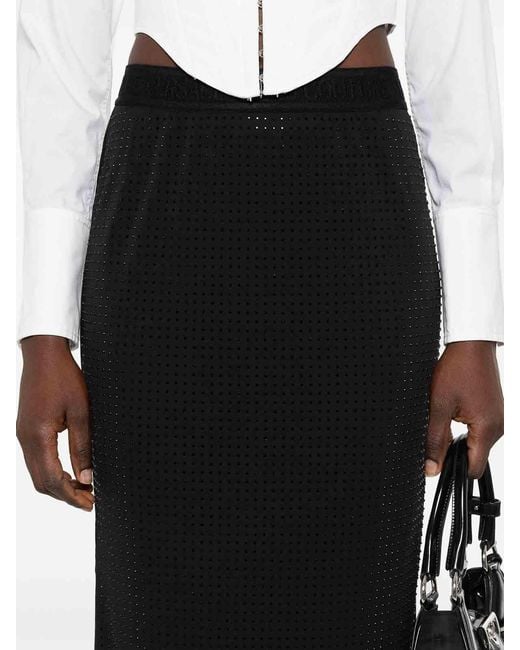 Versace Jeans Couture Black Midi Skirts