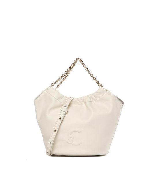 Coccinelle White Smash Leather Bag