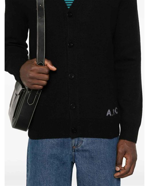 A.P.C. Black Sweater for men