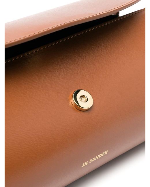 Jil Sander Brown Leather Bag