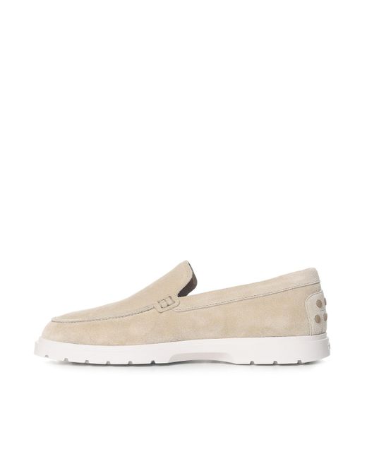 Tod's White Flat Shoes for men