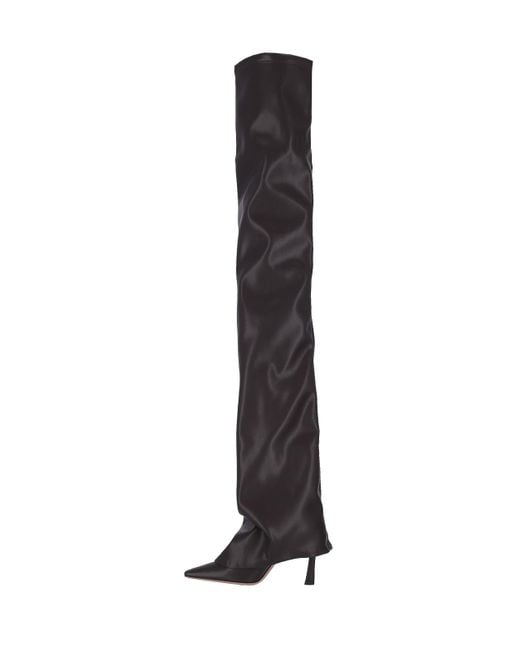The Attico White High Boots