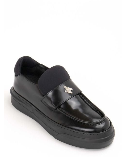 Les Hommes Black Loafer for men