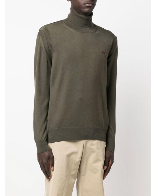 Etro Green Crew Necks for men