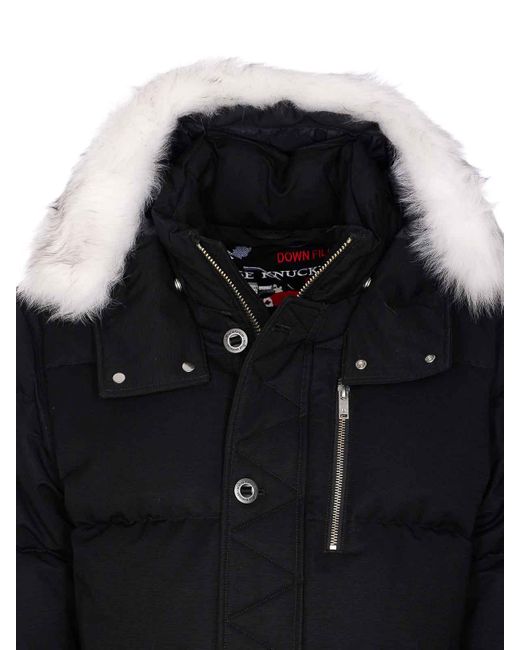 Moose Knuckles Black Original 3Q Down Jacket for men