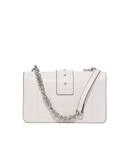 Pinko White Mini Love Bag One Shoulder Bag