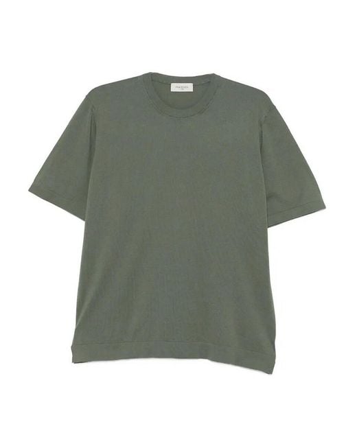 Piacenza 1733 Green Short Sleeve T-Shirt for men