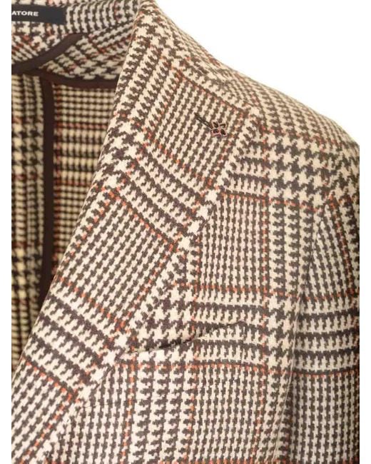 Tagliatore Brown Classic Two-Button Blazer for men