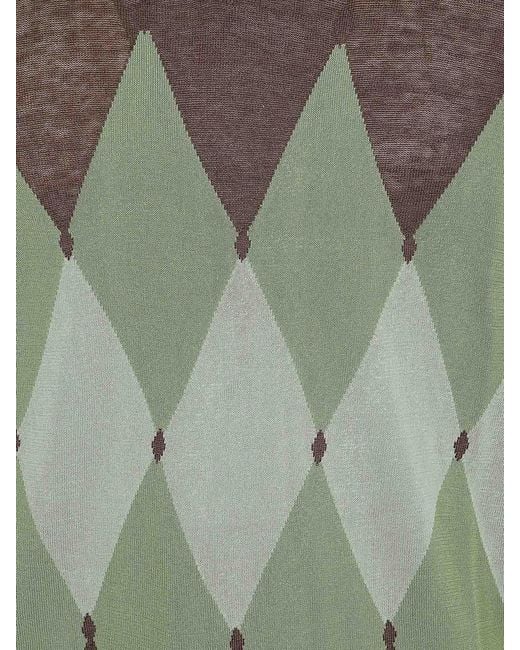 Ballantyne Green Polo Neck Pullover for men