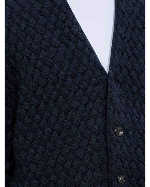 Bottega Veneta Blue Cardigan for men