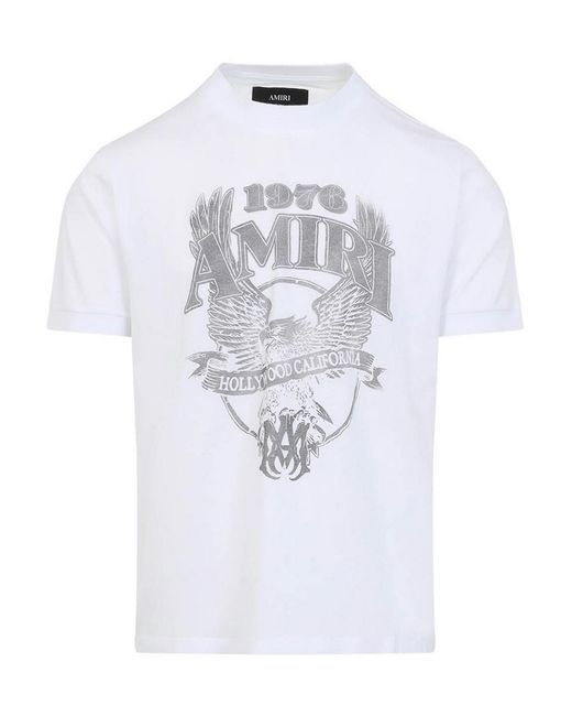 Amiri White Eagle Tee for men