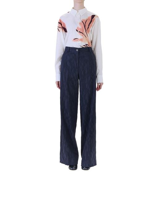 Paul Smith Blue Pantalone Largo